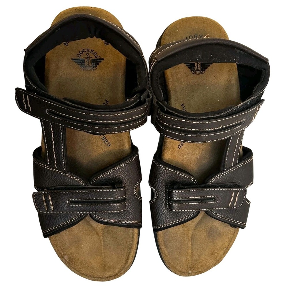 Dockers Mens Solano Sandals Memory Foam Fusion Size 11 WIDE